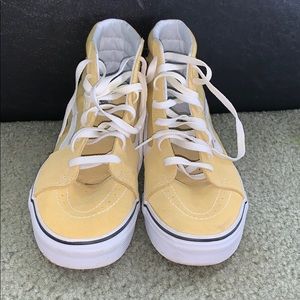 high top vans yellow